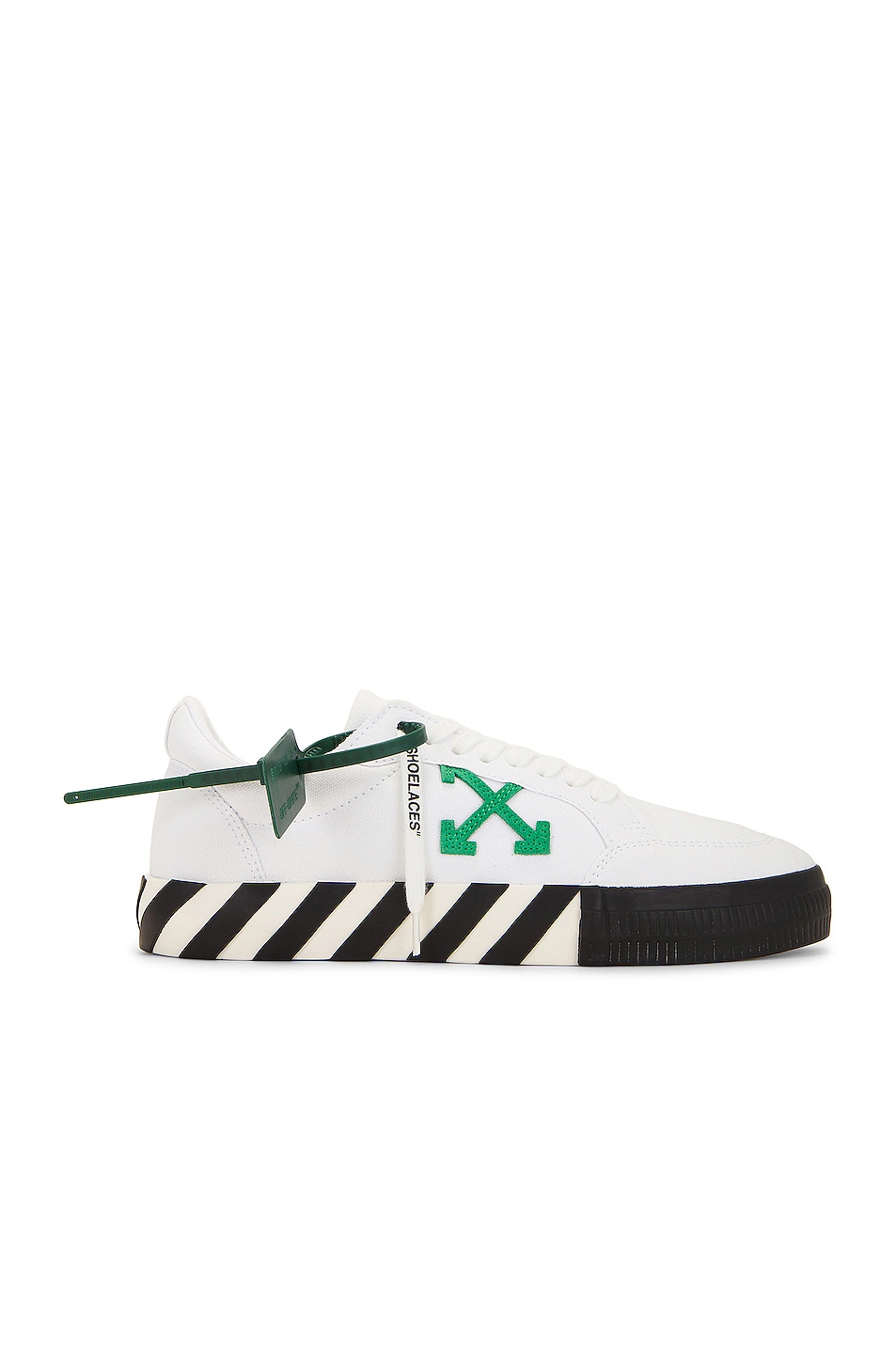 Image 1 of OFF-WHITE Low Top Sneakers in White & Green