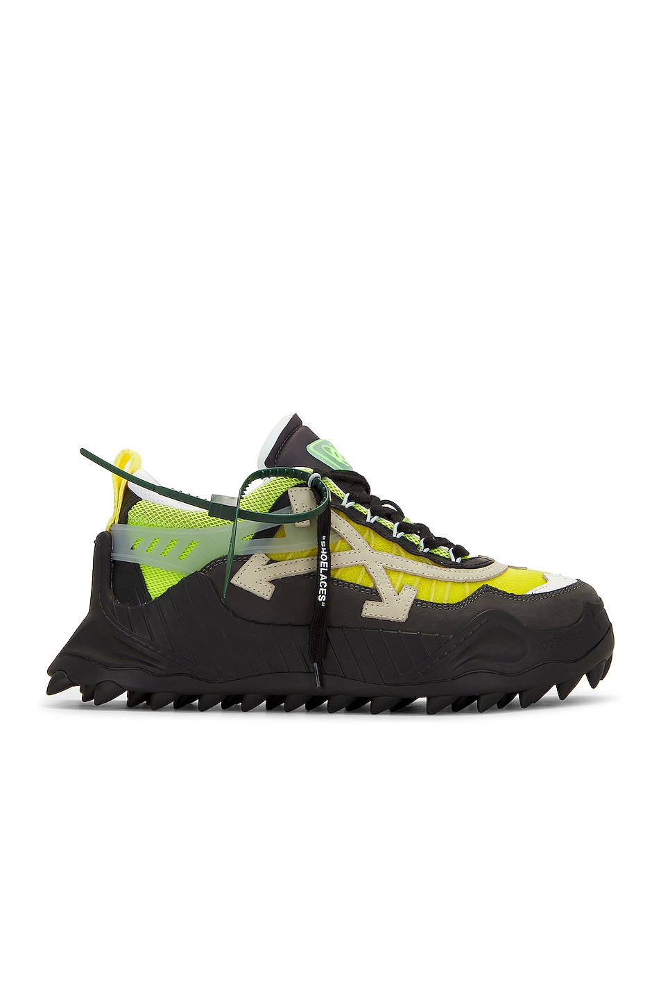 Image 1 of OFF-WHITE Odsy 1000 Sneakers in Green & Bone