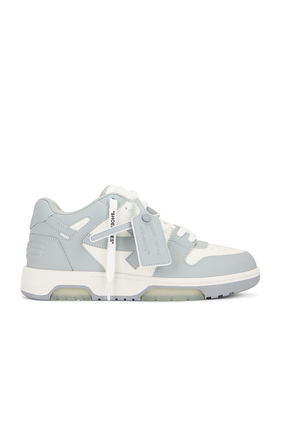 Image 1 of OFF-WHITE Out Of Office Sneaker In White & Grey in White & Grey