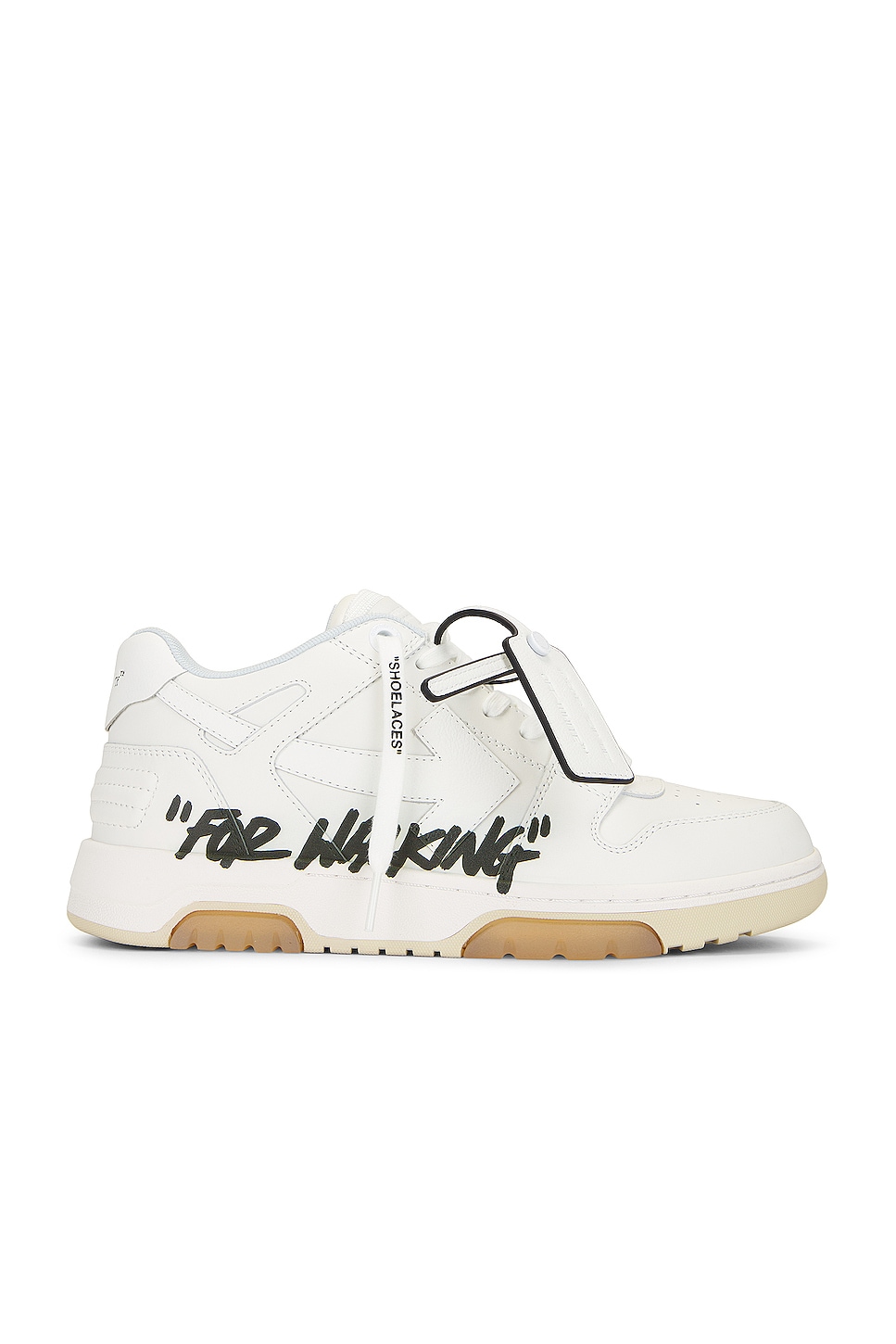 Image 1 of OFF-WHITE Out Of Office "for Walking" Sneaker in White & Black