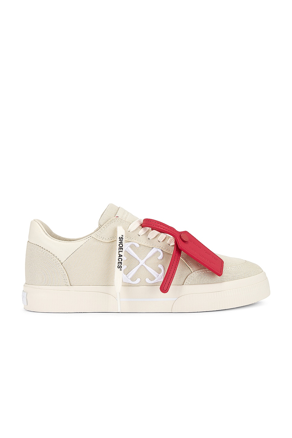 Image 1 of OFF-WHITE New Low Vulcanized Canvas in Angora & White