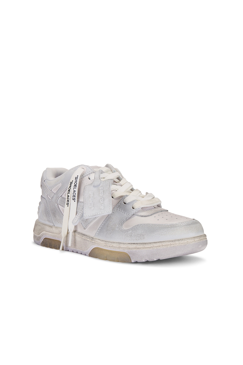 Shop Off-white Out Of Office Vintage Leather Sneaker In White