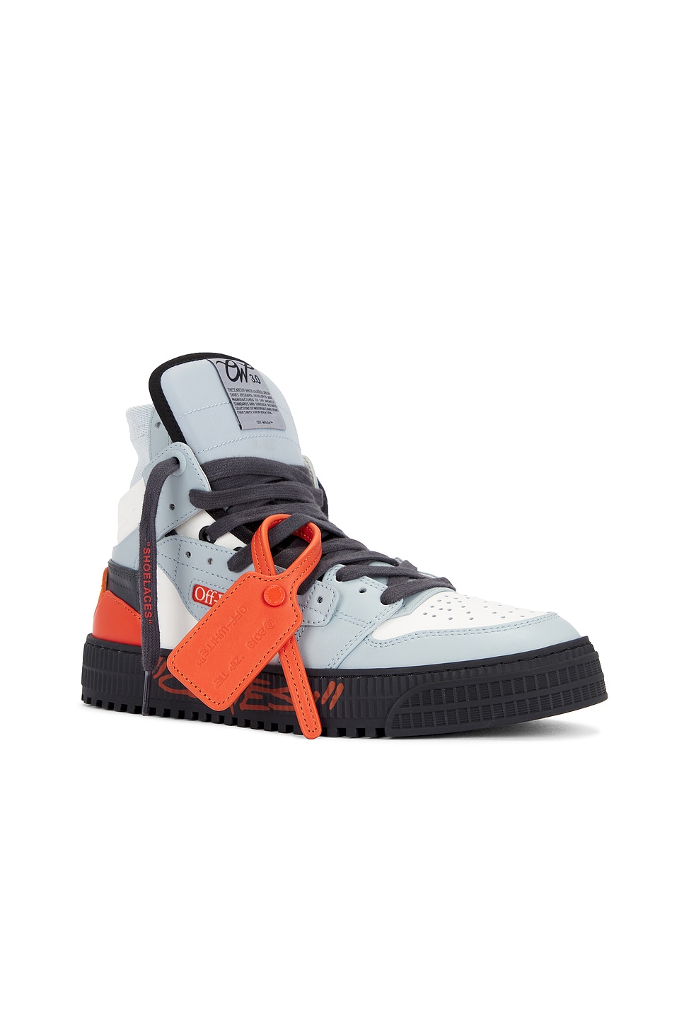 Off-white 3.0 Off Court Courtesy Sneaker In Light Blue & Orange