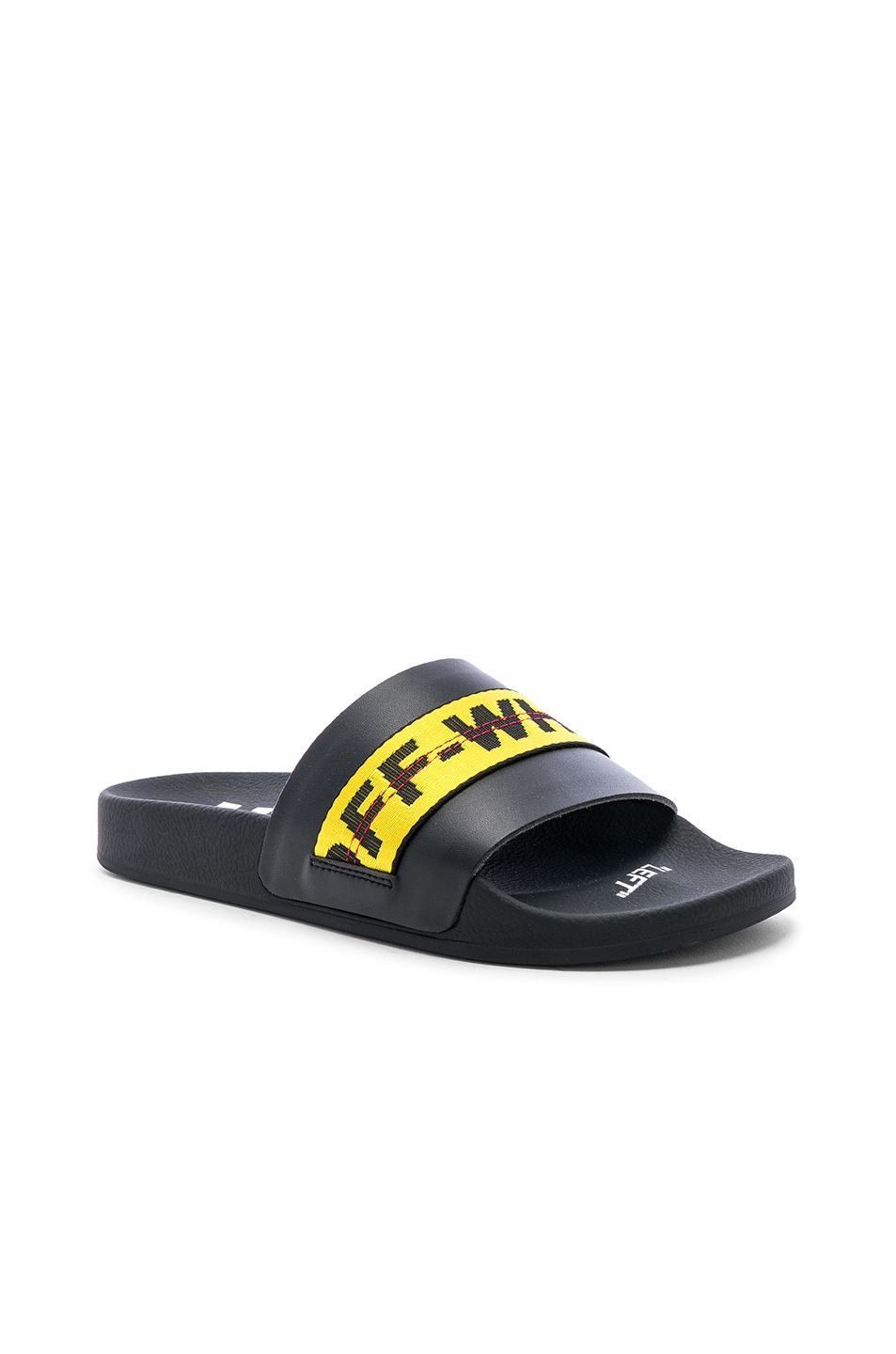 Image 1 of OFF-WHITE Industrial Slider in Black & Yellow