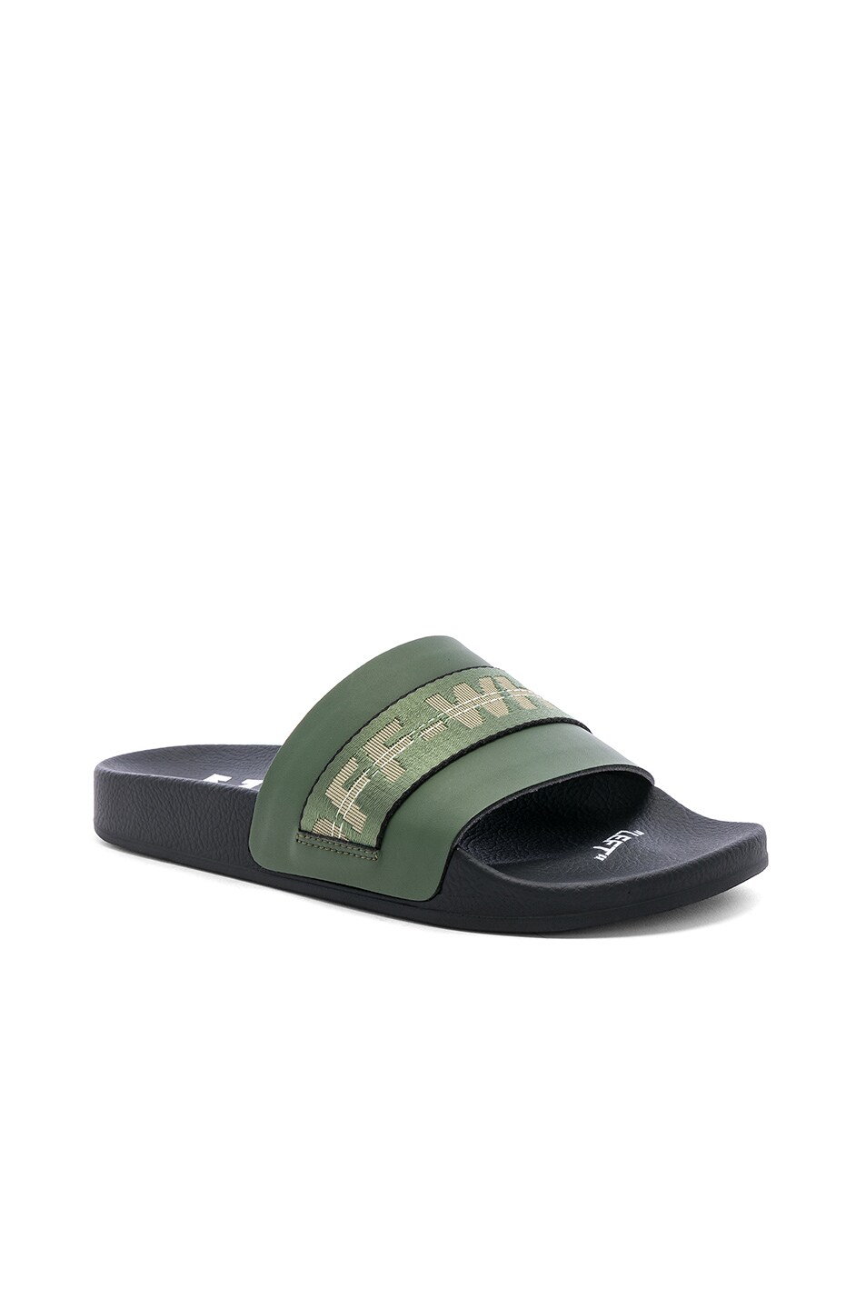 Image 1 of OFF-WHITE Industrial Slider in Military Green