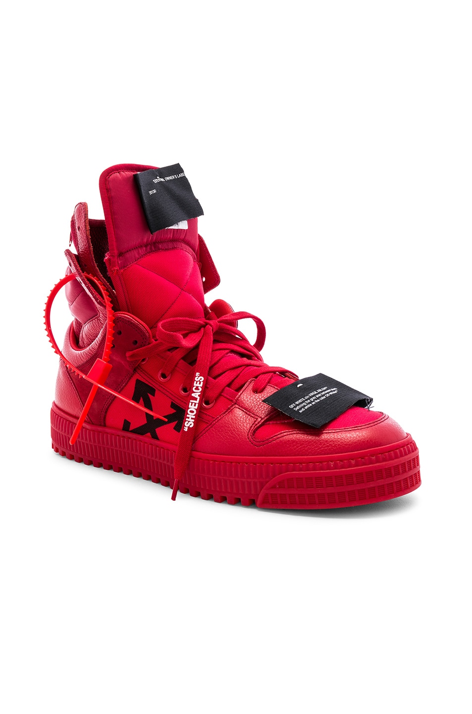 Image 1 of OFF-WHITE Off Court Sneaker in Red & Red