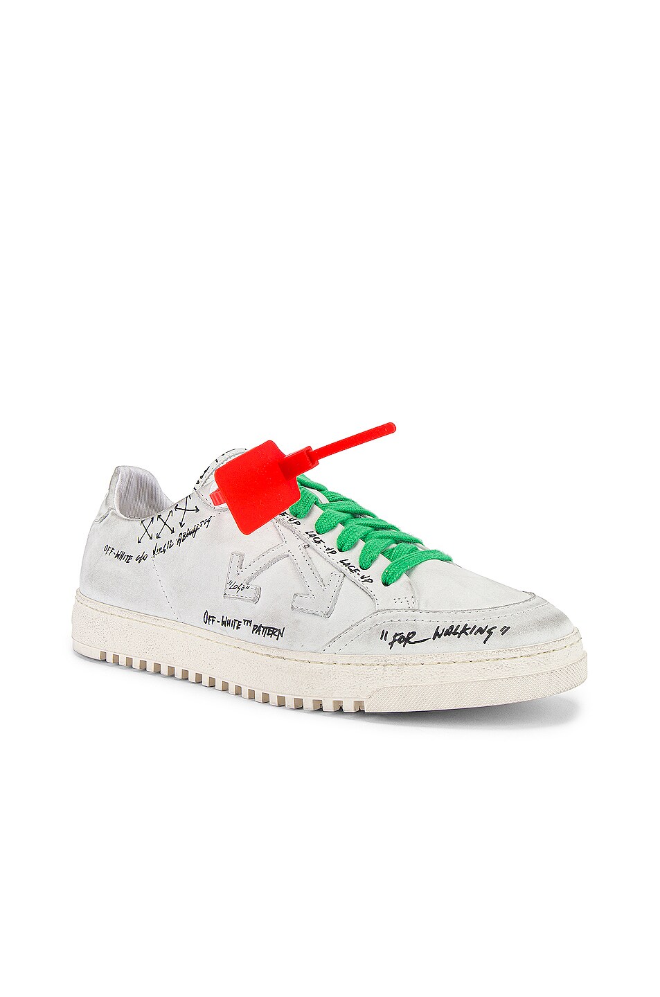 Image 1 of OFF-WHITE Mid Top Sneaker in Black & White