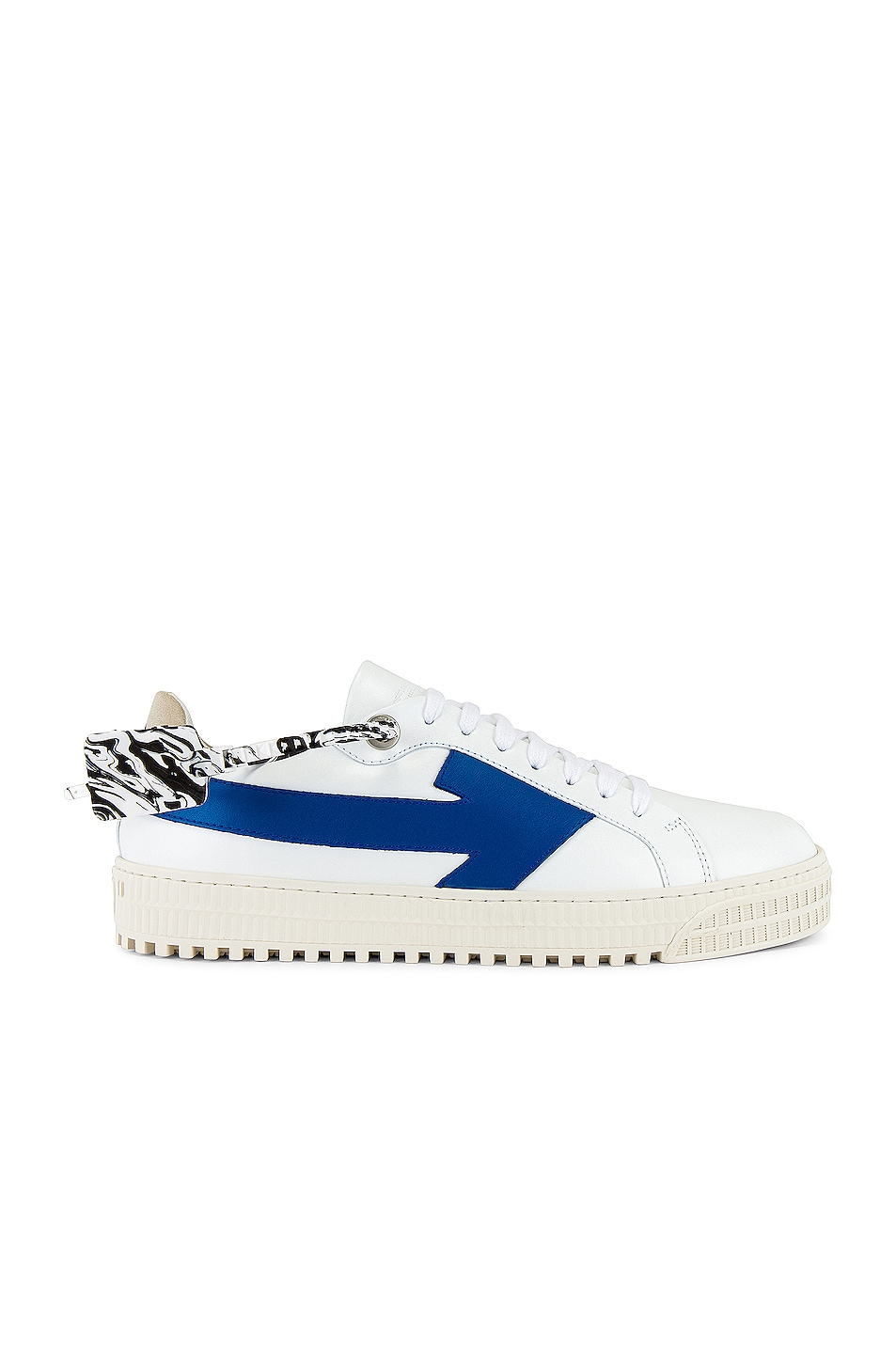 Image 1 of OFF-WHITE Arrow Sneaker in White & Blue