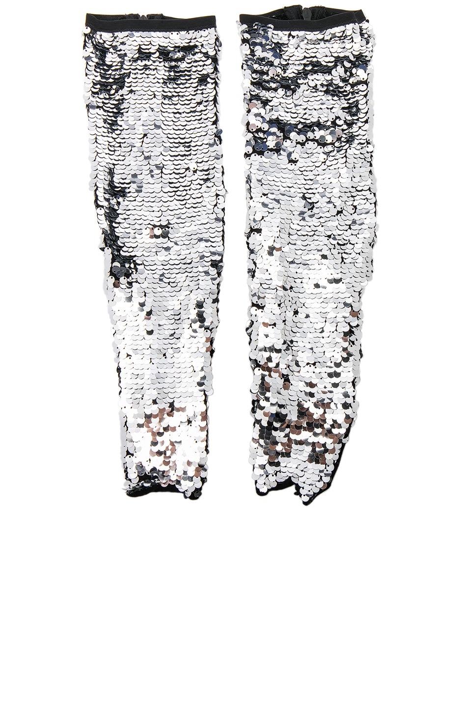 Image 1 of OFF-WHITE Sequin Socks in Silver