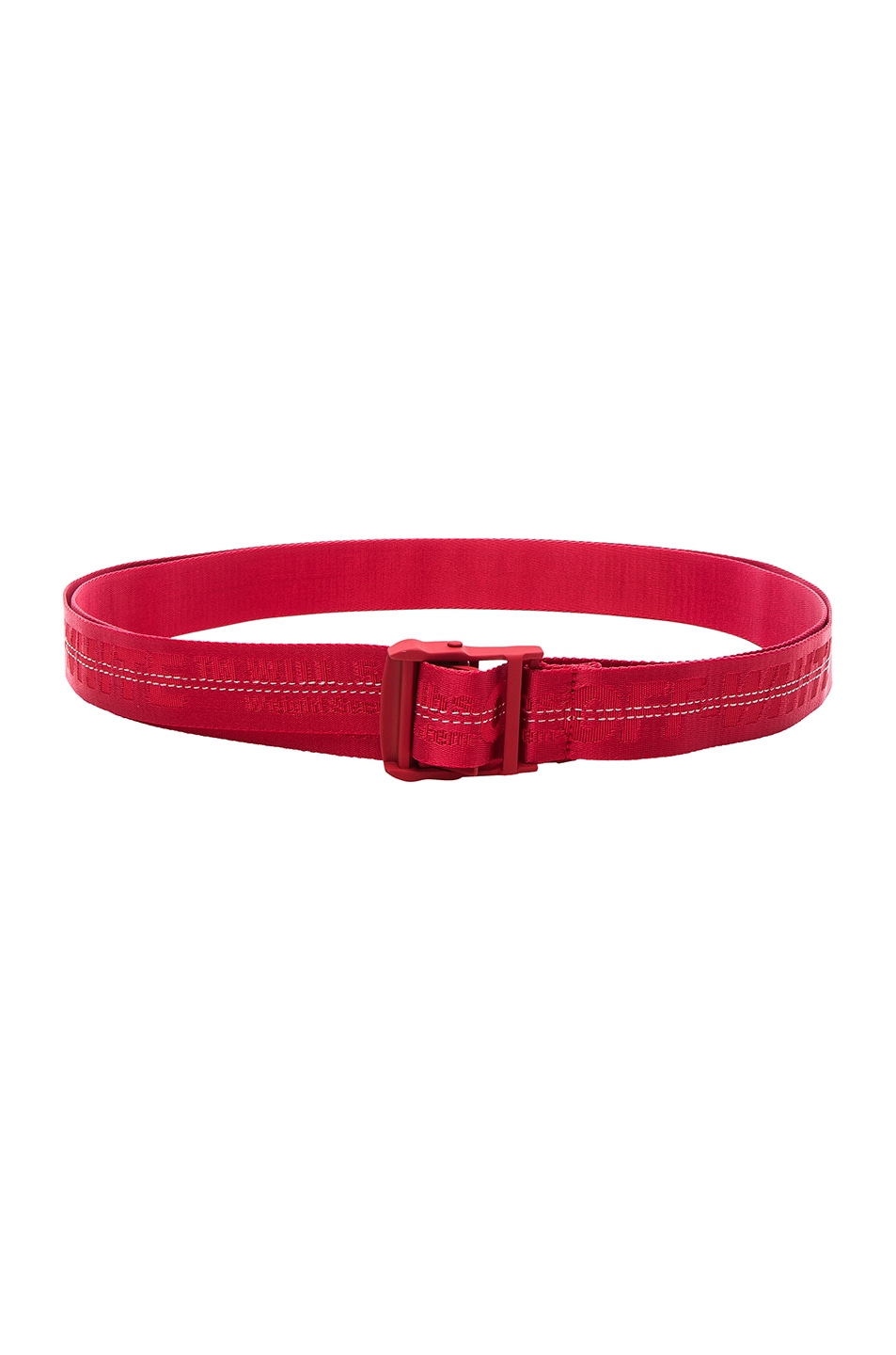 OFF-WHITE Industrial Belt in Red & Red | FWRD