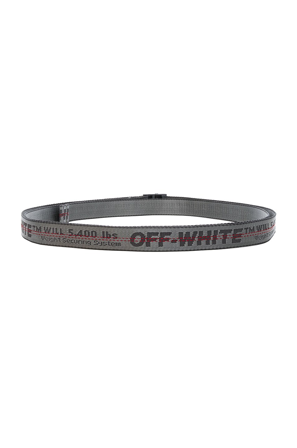 OFF-WHITE Mini Industrial Belt in Medium Grey & Light Grey | FWRD