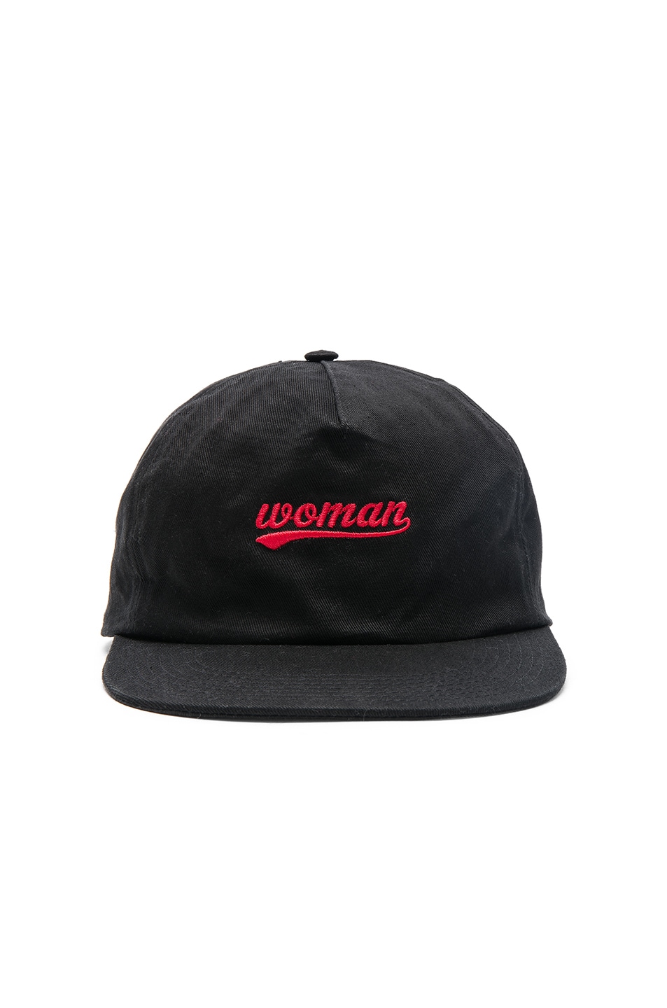 Image 1 of OFF-WHITE Woman Logo Cap in Black & Red
