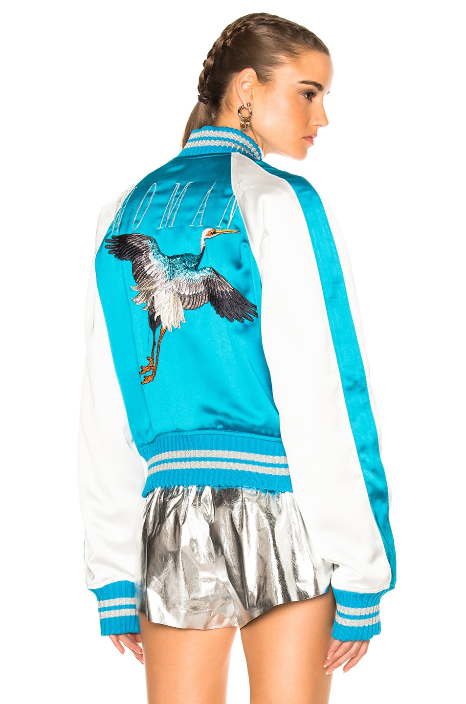 Image 1 of OFF-WHITE Souvenir Jacket in Blue & White