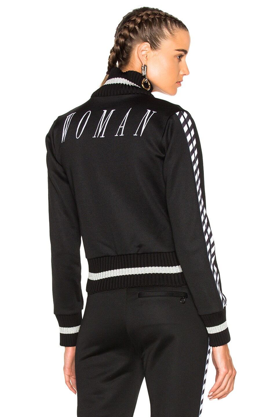 Image 1 of OFF-WHITE Track Jacket in Black & White