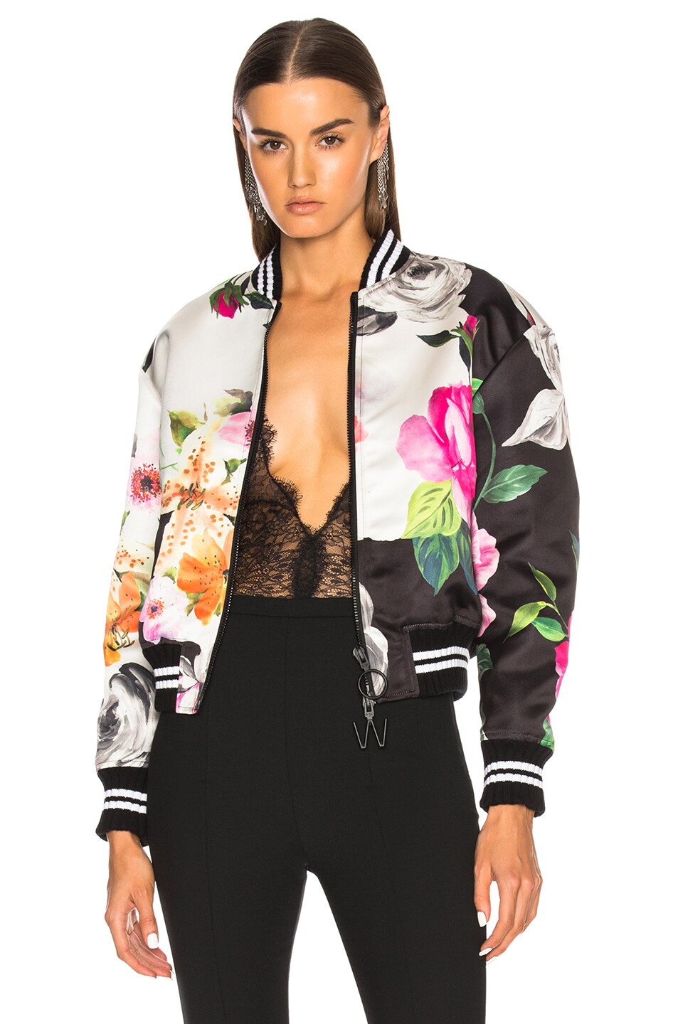 Image 1 of OFF-WHITE Duchesse Varsity Jacket in Multicolor