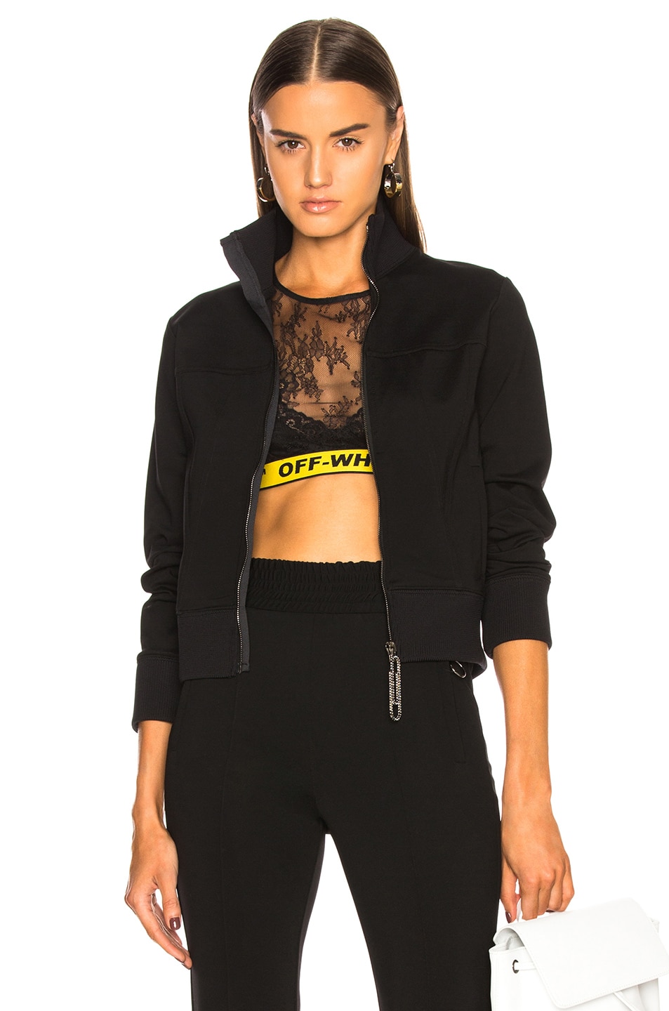 Image 1 of OFF-WHITE Silhouette Track Jacket in Black