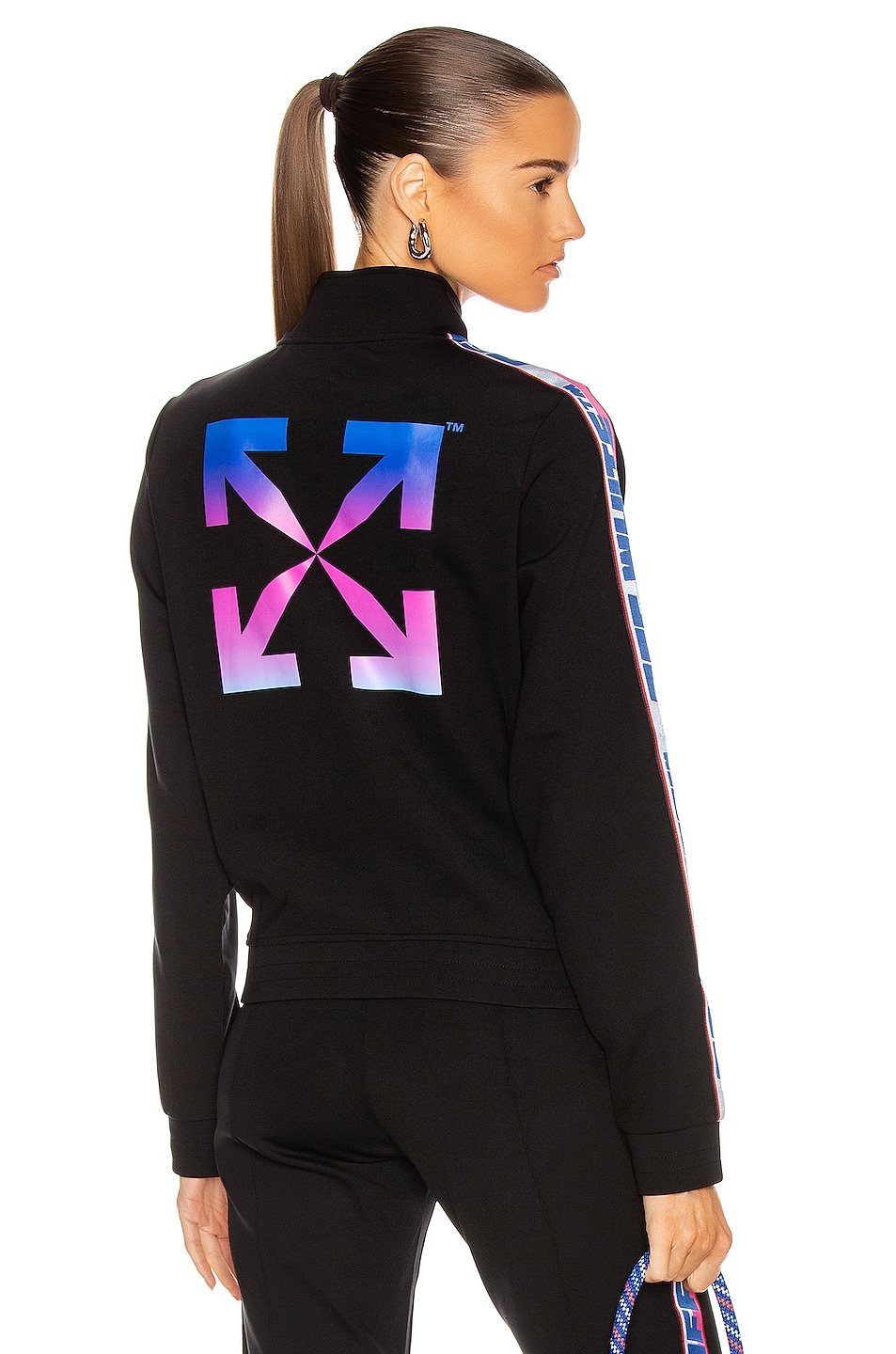Image 1 of OFF-WHITE Athleisure Track Jacket in Black & Multi