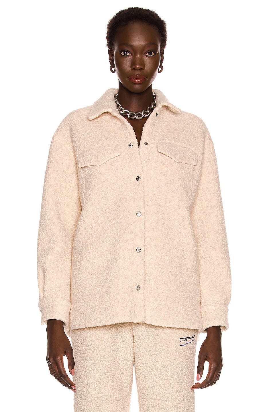 Tove Teddy Jacket Offwhite