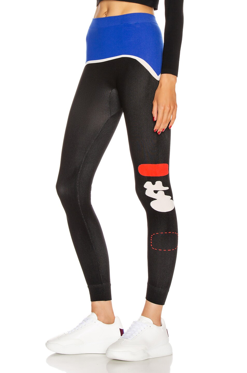 Image 1 of OFF-WHITE Organic Shape Legging in Mutlicolor Red
