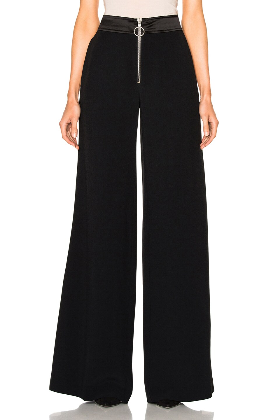 Image 1 of OFF-WHITE Side Band Trousers in Black