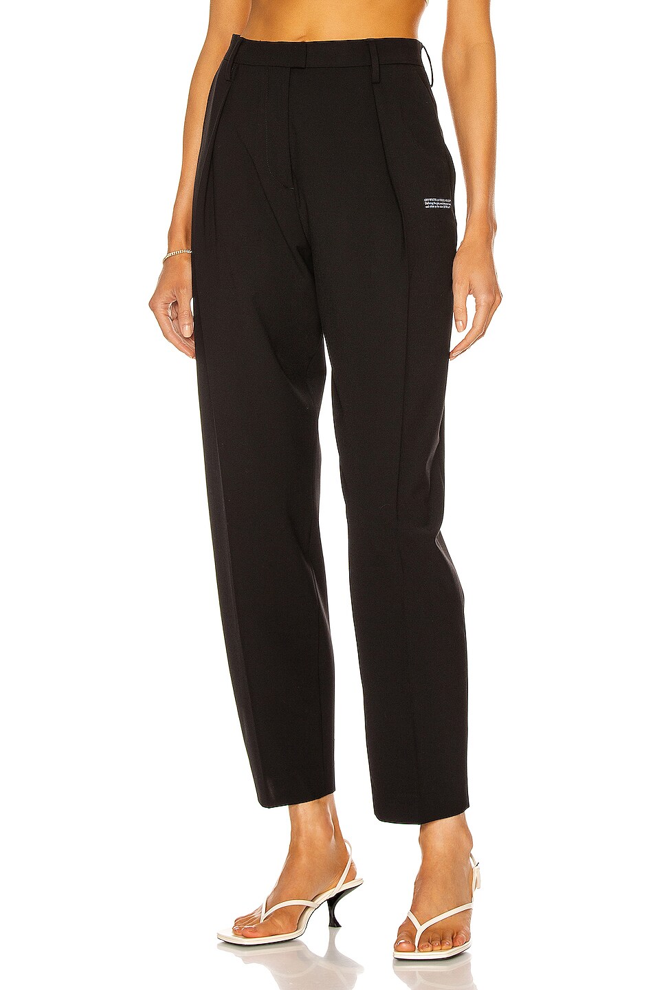 Image 1 of OFF-WHITE Formal Straight Leg Pant in Black
