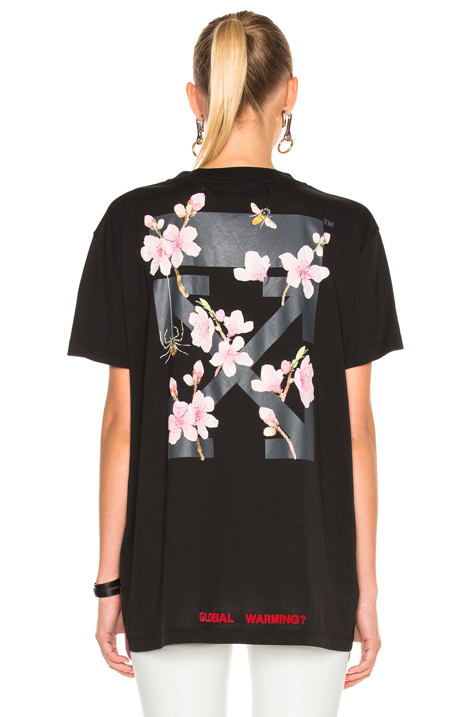 off white cherry blossom t shirt