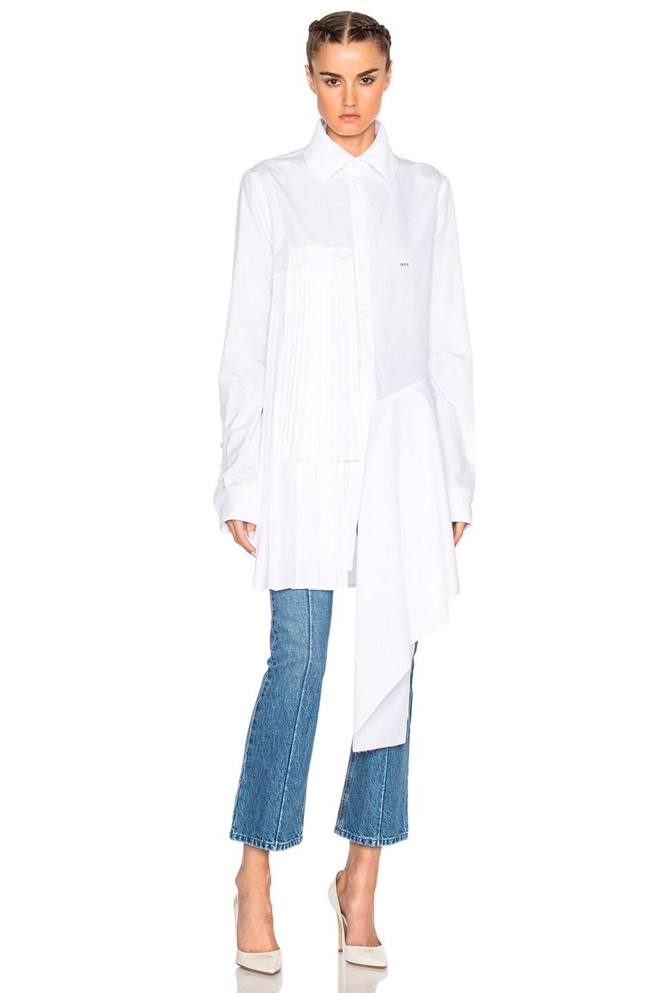 Image 1 of OFF-WHITE Small Pleats Shirt in White