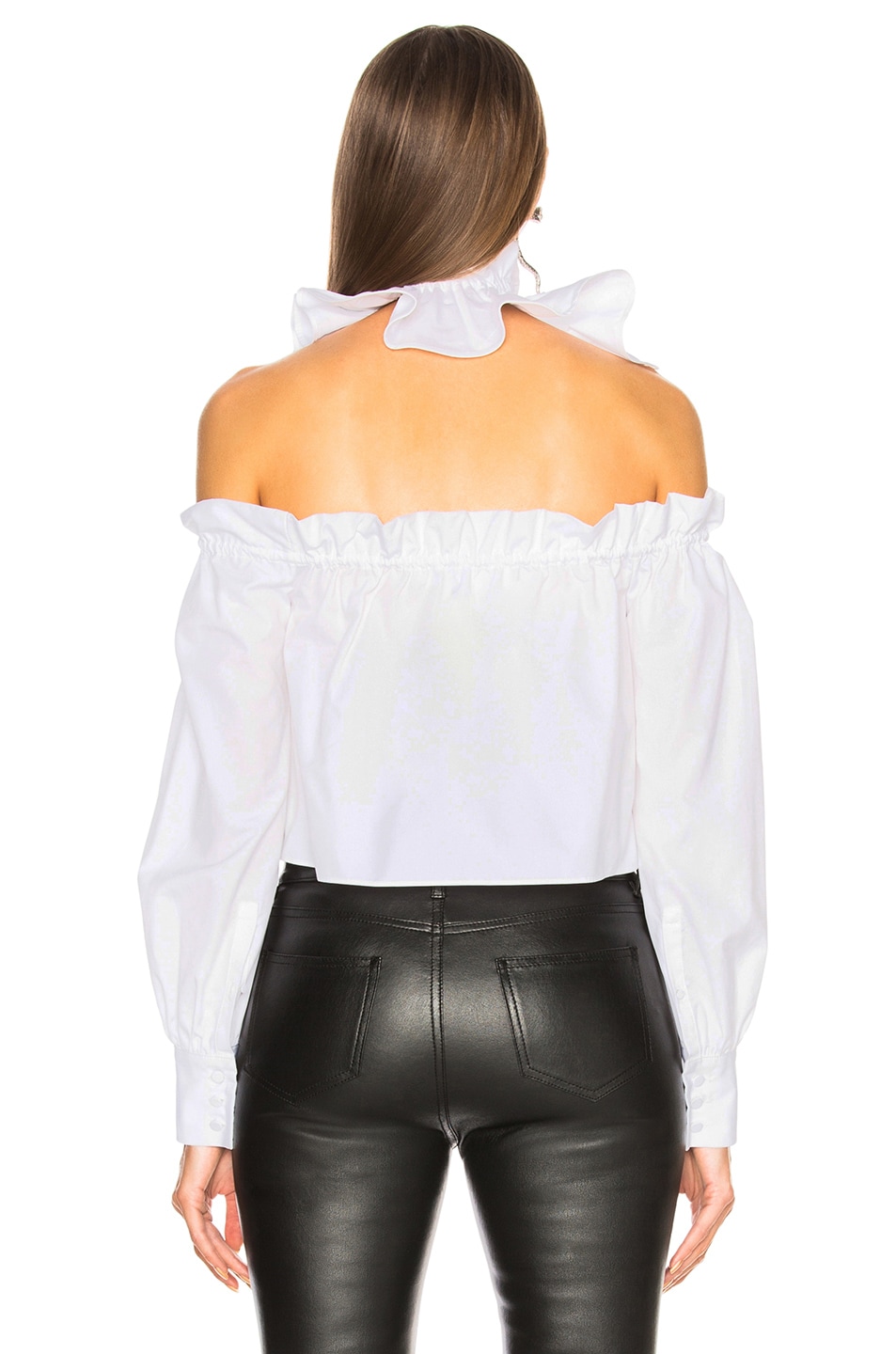 OFF-WHITE Gorget Shirt in White & Black | FWRD