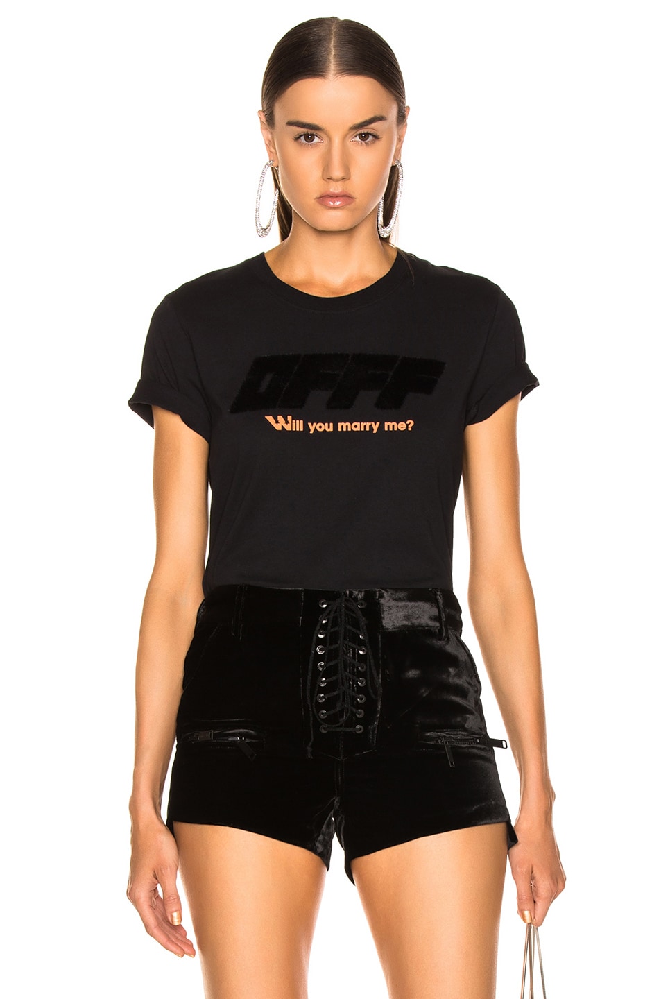 Image 1 of OFF-WHITE Modern Obstacles Tee in Black