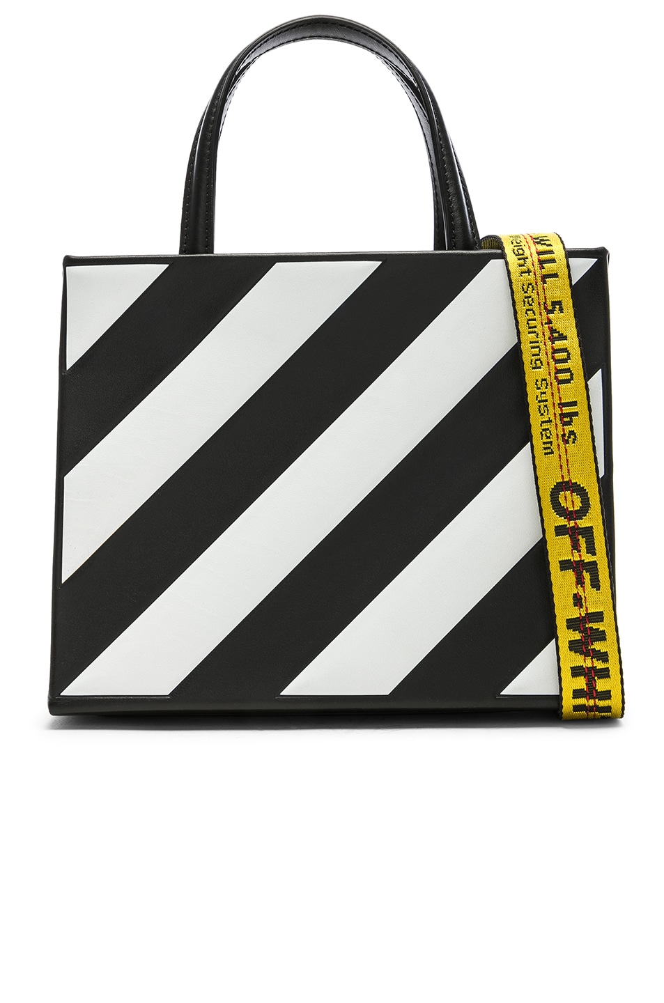 Image 1 of OFF-WHITE Small Diagonal Box Bag in Black & White