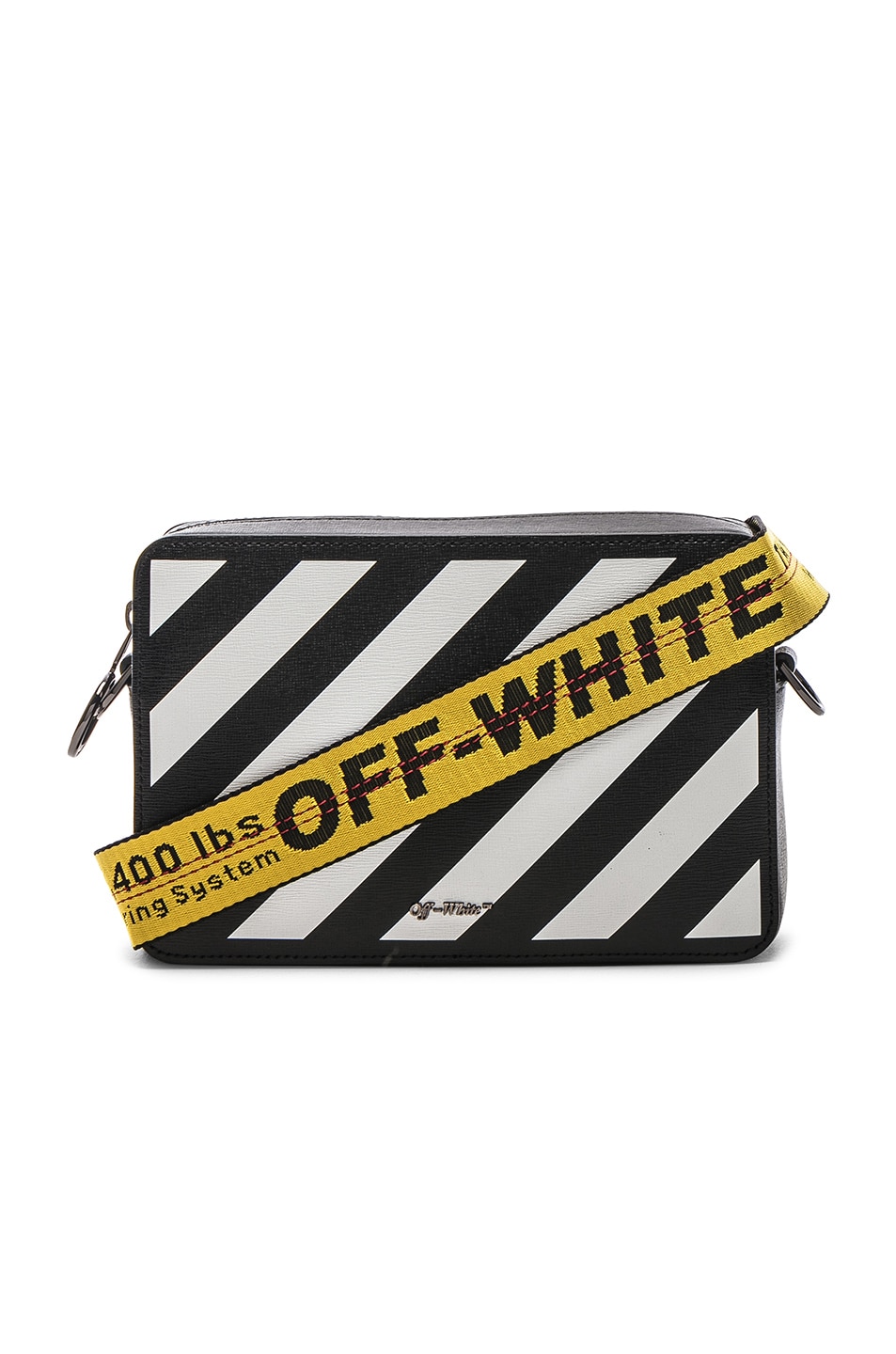 Image 1 of OFF-WHITE Diagonal Fanny Pack in Black & White