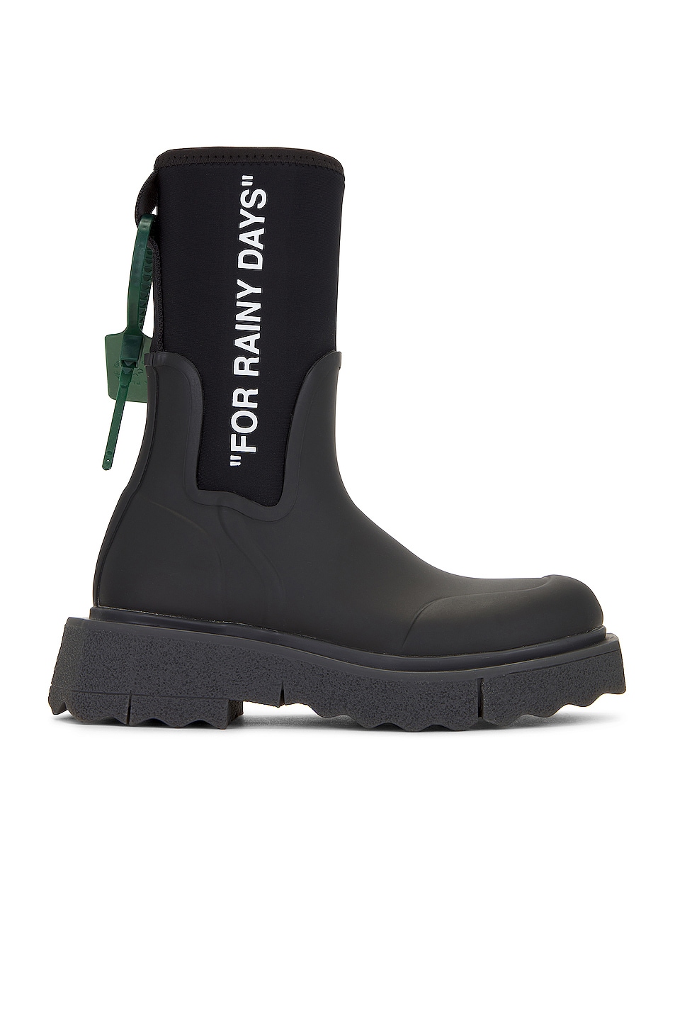 Image 1 of OFF-WHITE Rubber Rainboot in Black & White