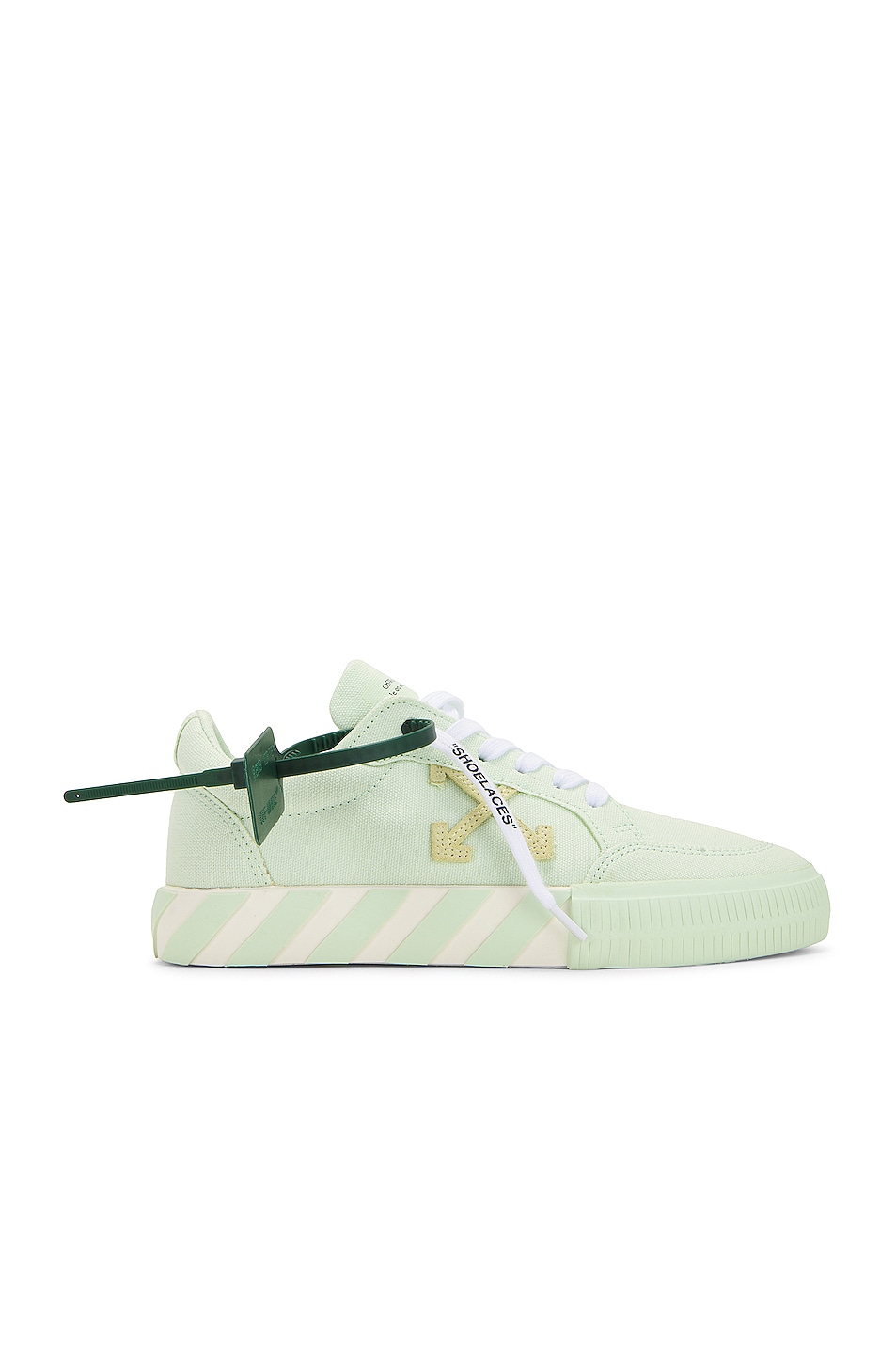 Image 1 of OFF-WHITE Low Vulcanized Canvas Sneaker in Mint