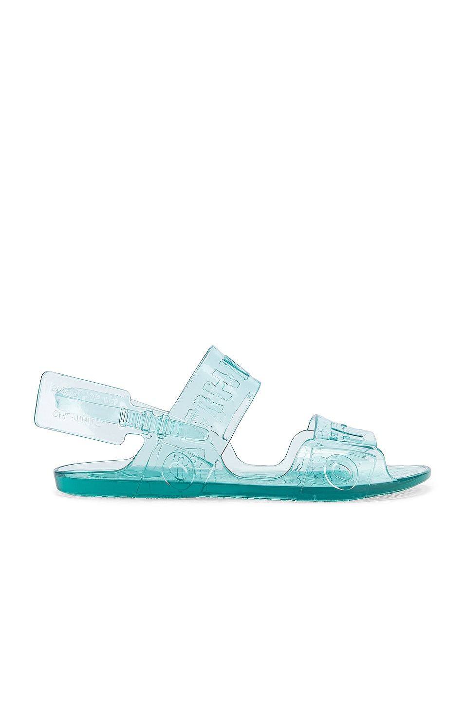 Image 1 of OFF-WHITE Zip Tie Jelly Sandal in Light Blue