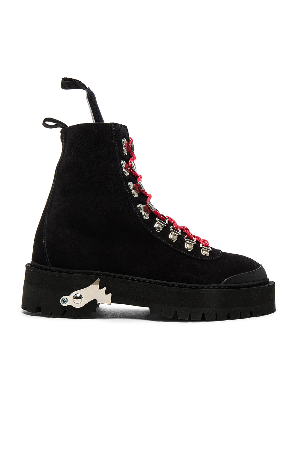 Image 1 of OFF-WHITE Suede Hiking Mountain Boots in Black