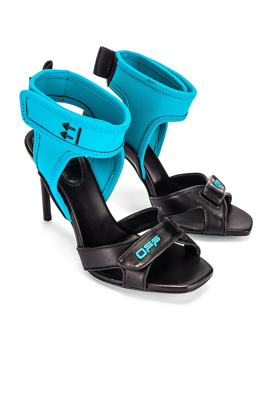 Image 1 of OFF-WHITE Surf Sandal Petrol Sandal Heel in Blue & Black