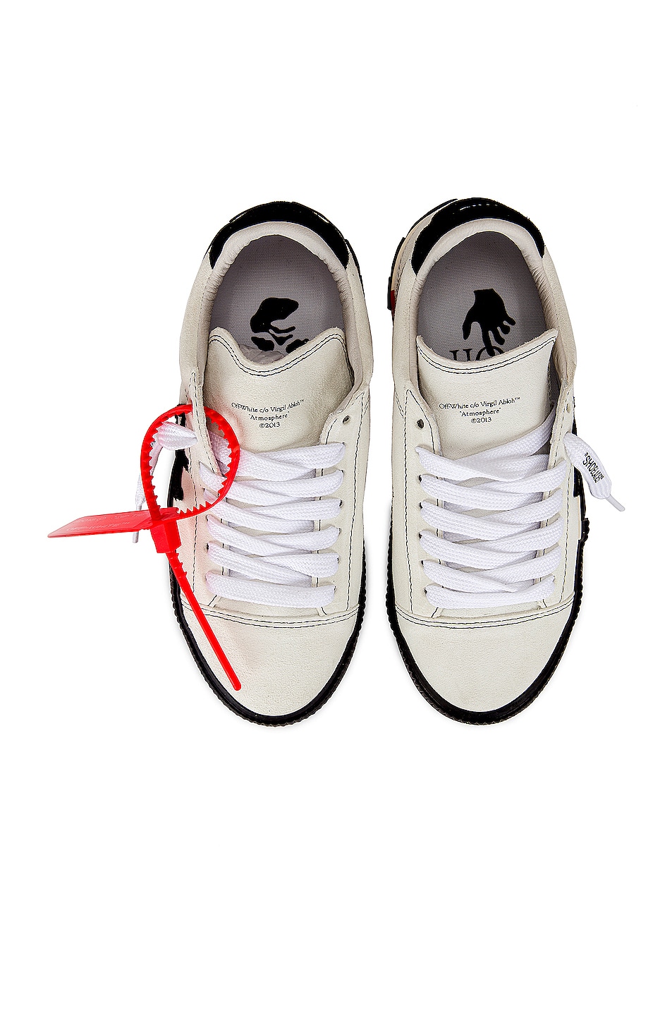 OFF-WHITE New Arrow Low Vulcanized Sneaker in White & Black | FWRD