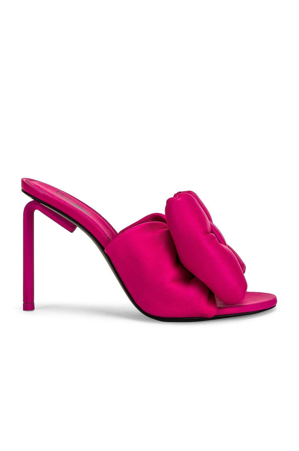 Image 1 of OFF-WHITE Bow High Allen Pointed Sandal in Fuchsia