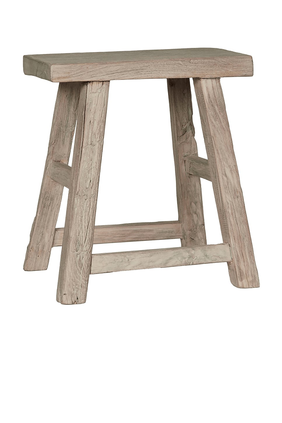 Image 1 of OLIVE ATELIERS Elm Wood Stool in White Wash