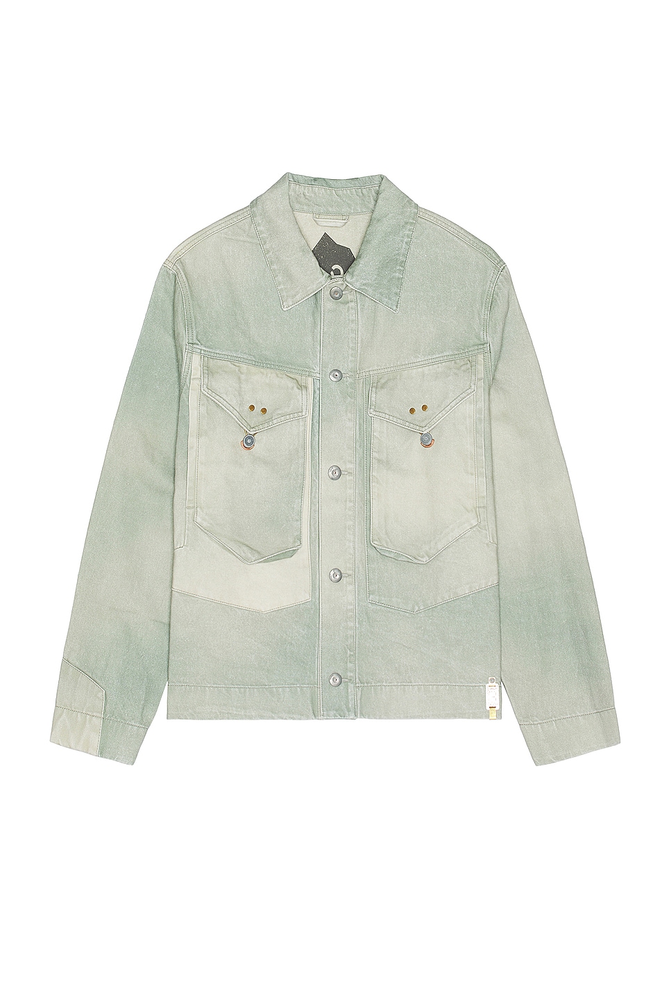 Image 1 of Objects IV Life Tradition Denim Jacket in Green Patina