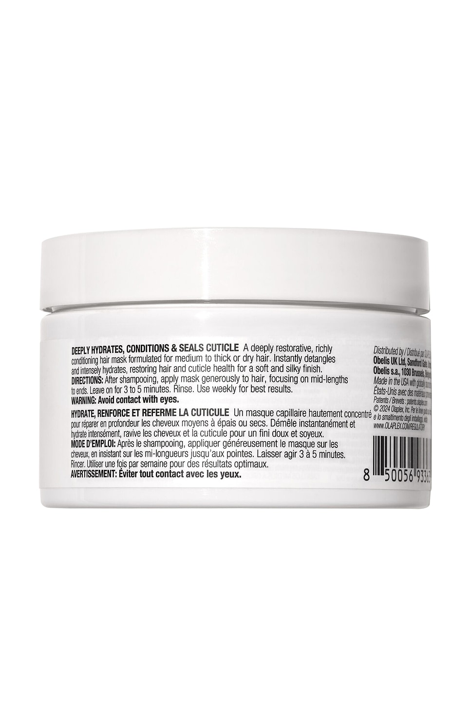 Olaplex Rich Hydration Mask For Dry Or Medium To Thick Hair 6.7 Oz. In White