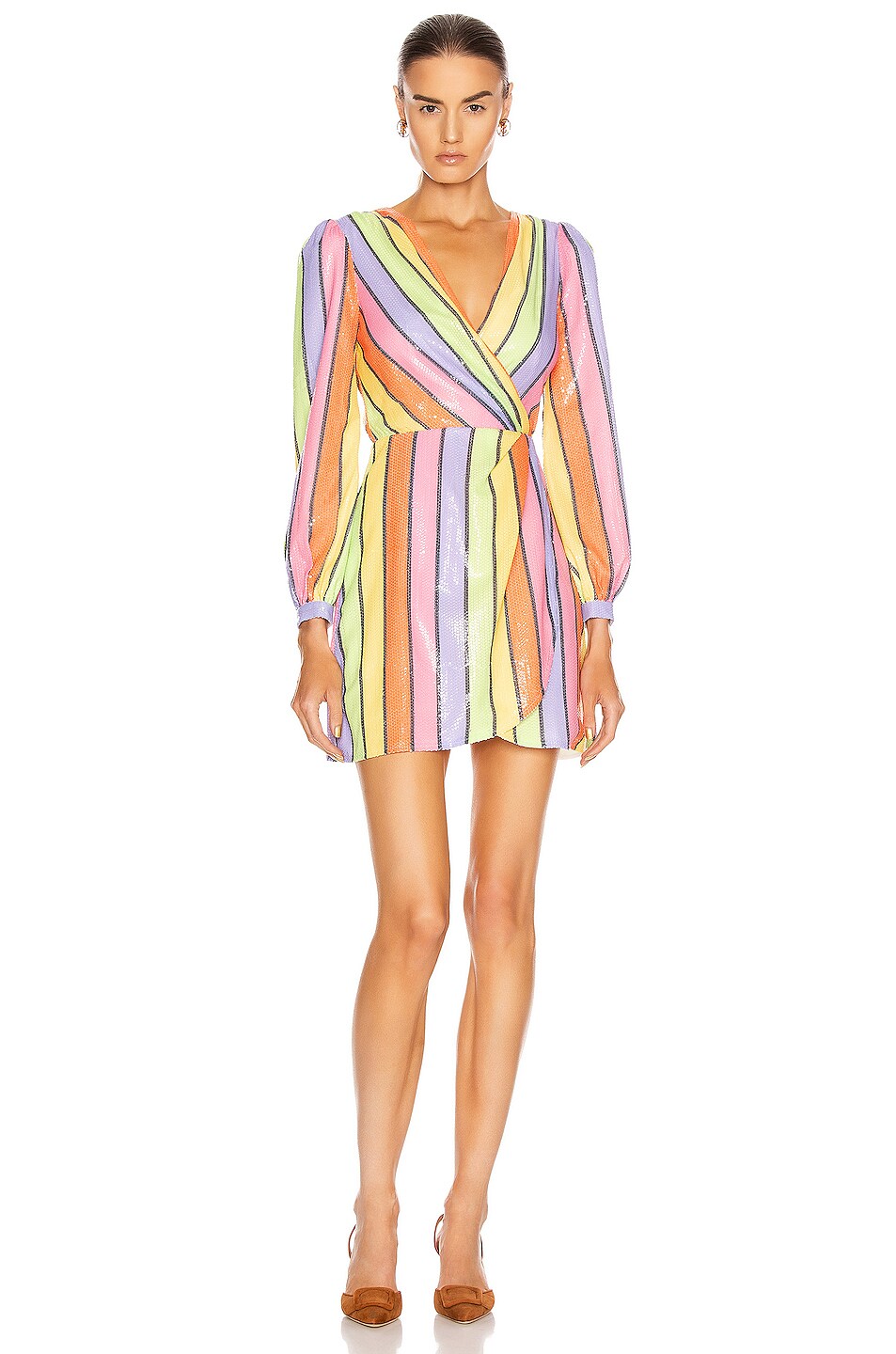 Image 1 of Olivia Rubin Meg Dress in Resort Stripe
