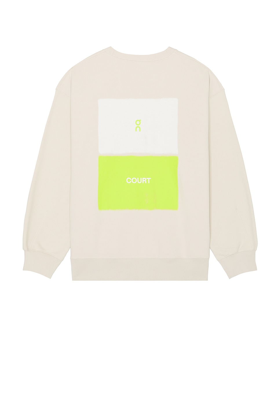 Image 1 of On Club Crew Graphic Sweatshirt in Silver