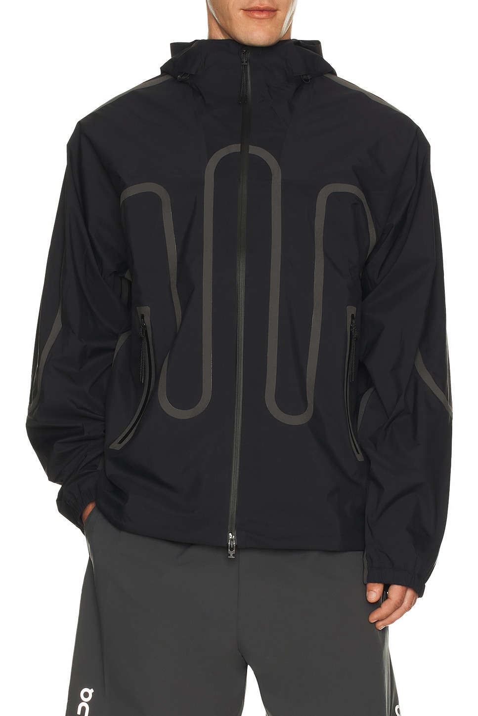 Image 1 of On x Ikon Waterproof Jacket in Black