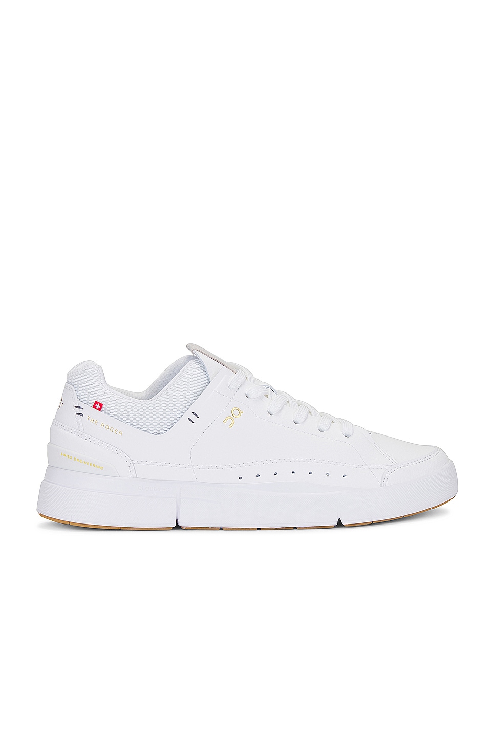 Image 1 of On The Roger Centre Court Sneaker in White & Gum