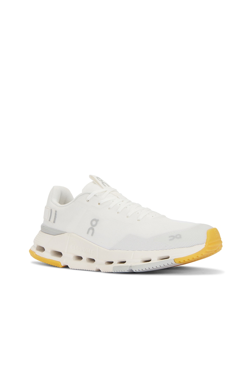 On Cloudnova Form 2 Stretch-knit And Mesh Running Sneakers In White & Ivory