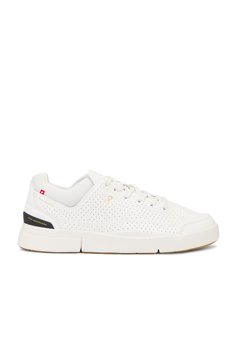 Image 1 of On The Roger Centre Court Sneaker in White & Black