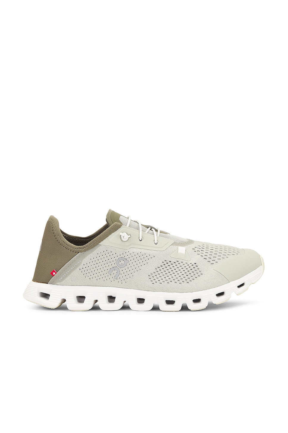 Shop On Cloud 5 Coast Sneaker In Chalk & Olive