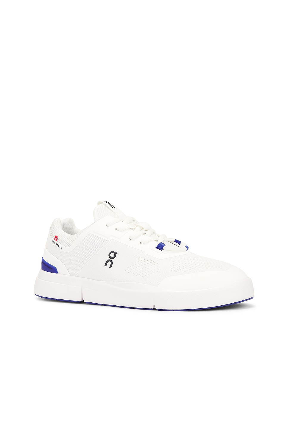 On The Roger Spin Sneaker In White & Indigo