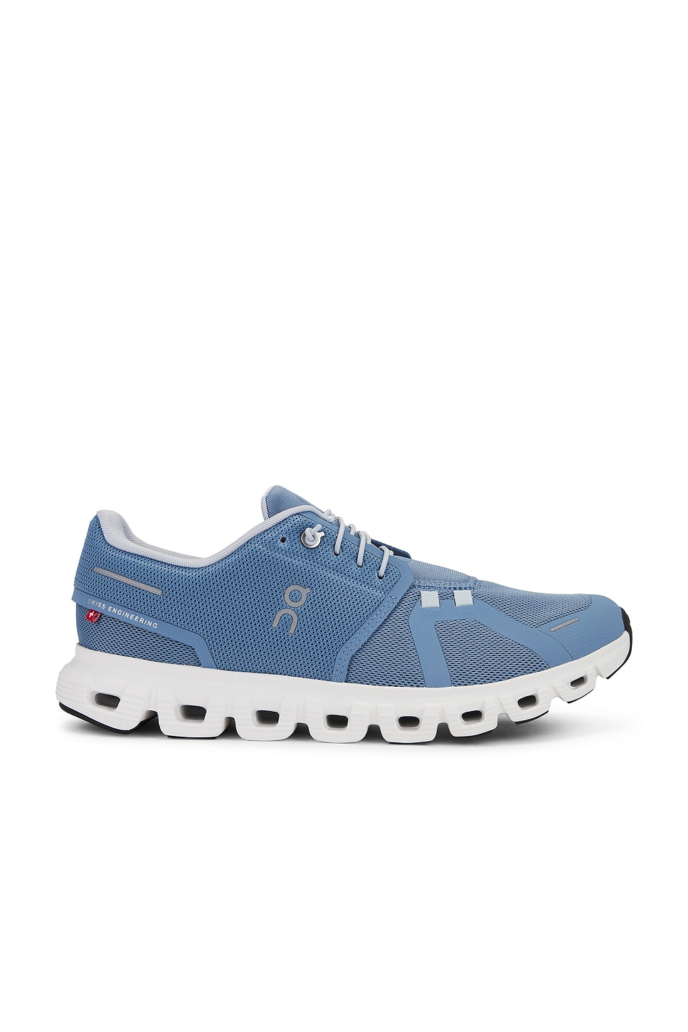 Image 1 of On Cloud 6 in Chambray & White